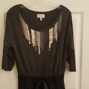 Limited cocktail dress with sequin accents